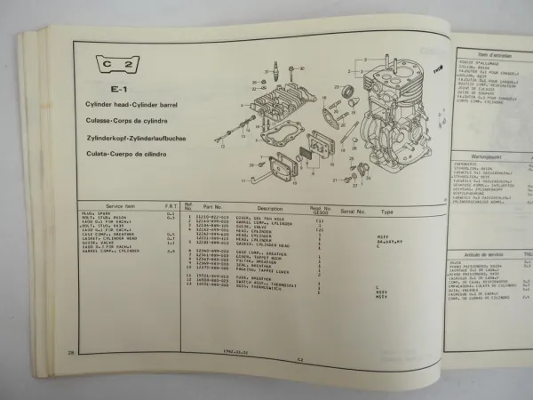 Honda EMS EB 2800 3000 EM3000 EG3000 Generator Ersatzteilliste Parts List 1982