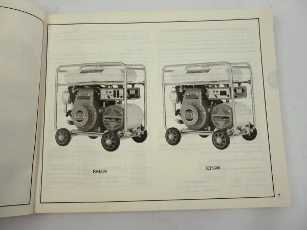 Honda ES ET 4500 K1 Generator Ersatzteilliste Parts List 1980 Nr. 3