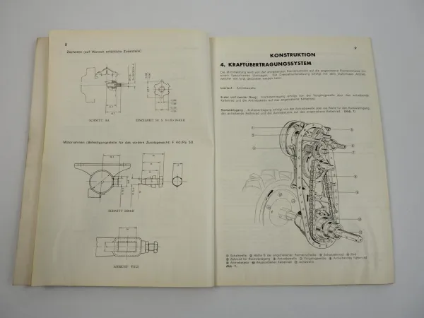 Honda F40 FS50 Einachsschlepper Werkstatthandbuch Reparatur 1970