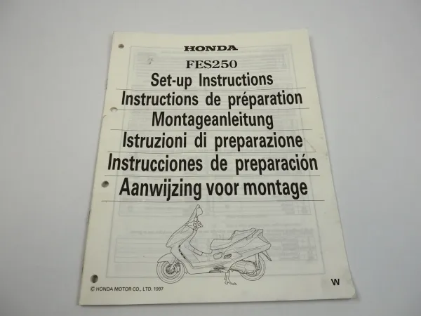 Honda FES250 Montageanleitung Set up instructions Instructions de preparation