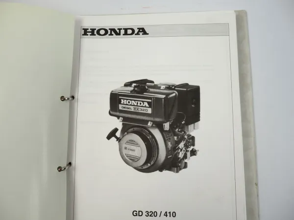 Honda GD 320 410 Diesel Motor Service Training Schulung 1993