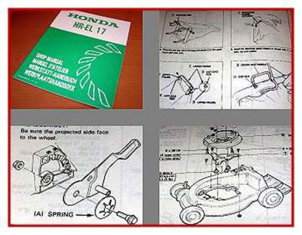 Honda HR-EL17 Rasenmäher Werkstatthandbuch 1982 Reparaturanleitung
