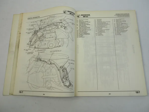 Honda Lead NH 125 Werkstatthandbuch Nachtrag Shop Manual Supplement 1983