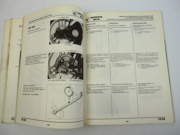 Honda Lead NH 125 Werkstatthandbuch Nachtrag Shop Manual Supplement 1983
