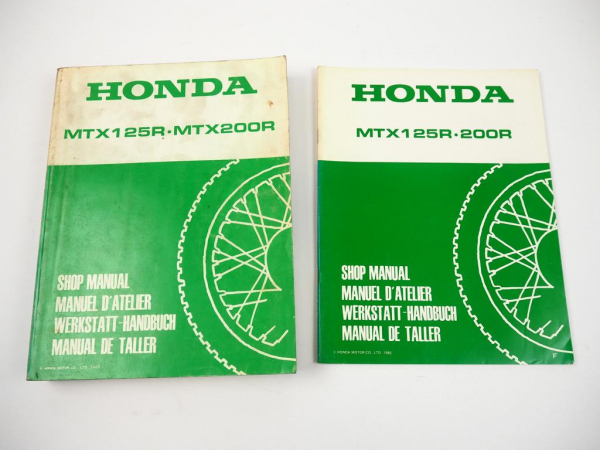 Honda MTX125R JD01 JD05 MTX200R MD07 Werkstatthandbuch 1983 - 1985 Shop Manual