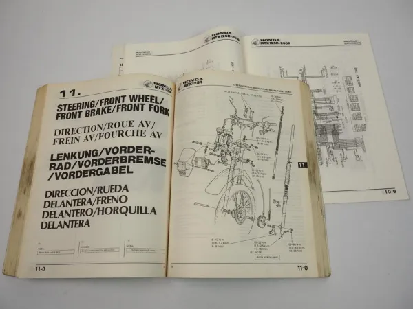 Honda MTX125R JD01 JD05 MTX200R MD07 Werkstatthandbuch 1983 - 1985 Shop Manual