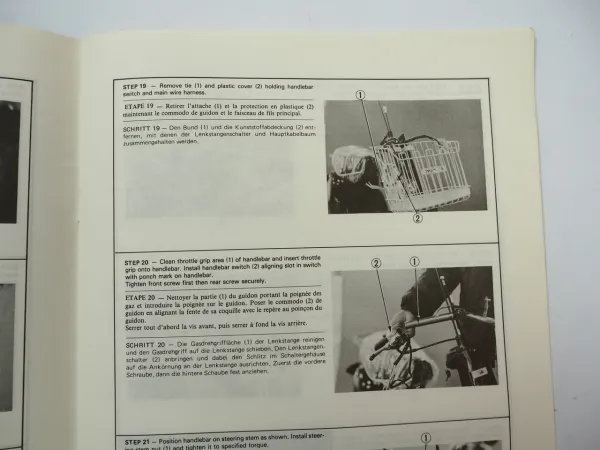 Honda ND50 M MS Melody Motorroller Setup Instructions Montageanleitung 1982