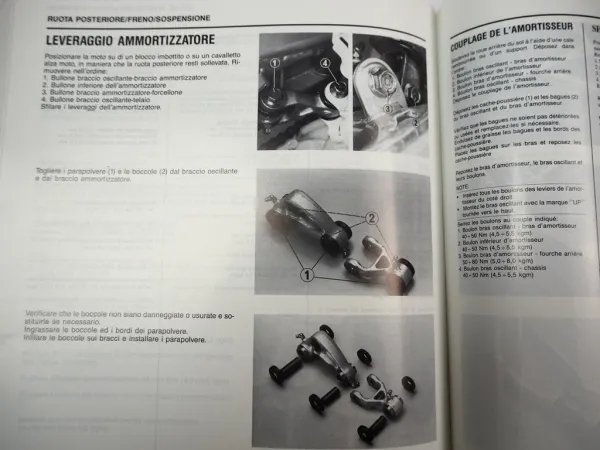 Honda NX 125 Shop Repair Manual 1989 Manuel d´atelier de Taller di Officina