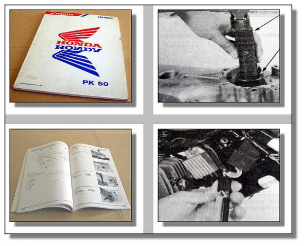 Honda PK50 Wallaroo Shop Manual 1990 Werkstatthandbuch Reparaturanleitung