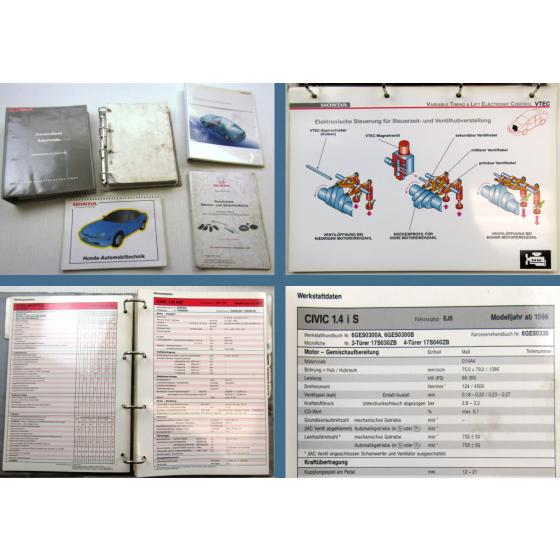 Honda PKW Werkstattdaten Servicedaten 1996-2004 + Automobiltechnik 2001/2004