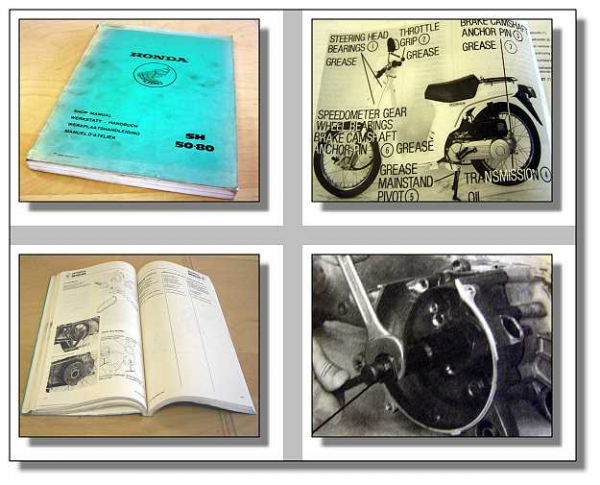 Honda SH 50 80 Scoopy Werkstatthandbuch Shop Manual Werkplaatshandboek Manuel