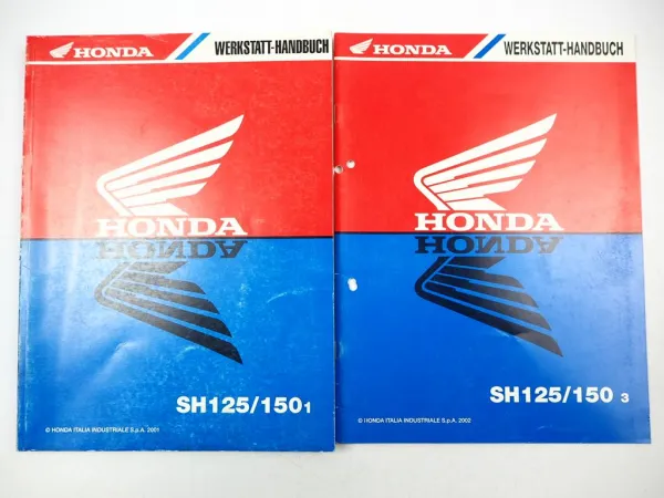 Honda SH125 SH150 /1 SH150/3 JF09 Werkstatthandbuch 2001-2002 Reparaturanleitung