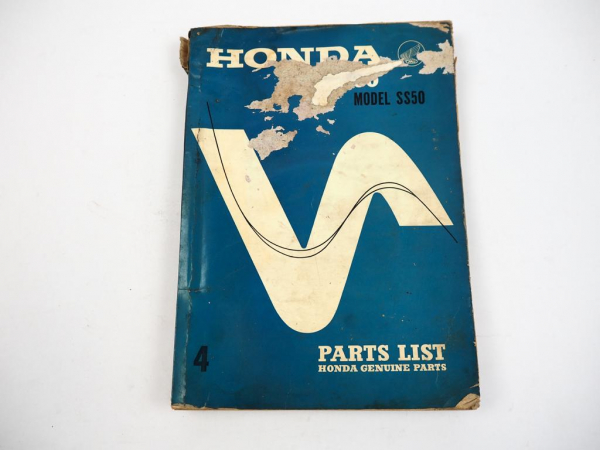 Honda SS50 SS50M Parts List Ersatzteilliste Ersatzteilkatalog Super Sport 1968