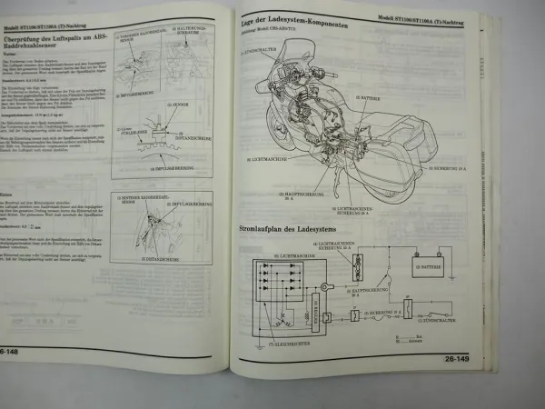 Honda ST 1100 / A (T) European SC26 Werkstatthandbuch 1996 Ergänzung Reparatur