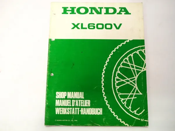 Honda Transalp XL600V M Werkstatthandbuch Reparaturhandbuch Ergänzung 1990