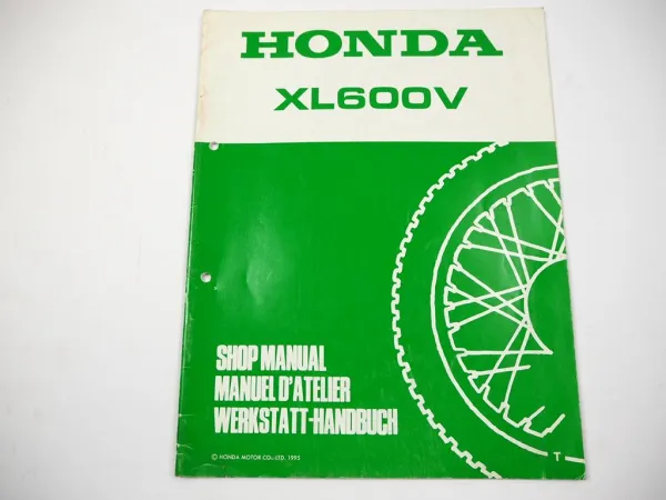 Honda Transalp XL600V T Werkstatthandbuch Reparaturhandbuch Ergänzung 1995