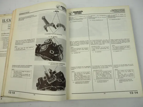 Honda VF750 S C Sports Custom Werkstatthandbuch 1982 Shop Manual de Taller