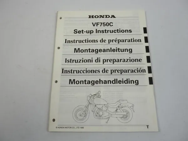 Honda VF750C Motorrad Montageanleitung 1995