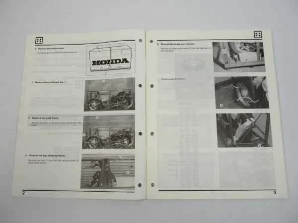 Honda VF750C Motorrad Montageanleitung 1995