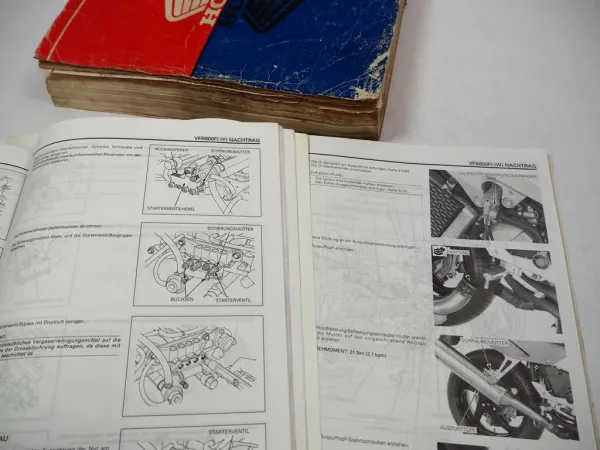 Honda VFR800 FI VFR800FI Fly Werkstatthandbuch 1997 -1999 Reparaturanleitung Set