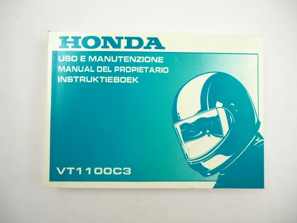 Honda VT1100 C3 Shadow Uso e Manutenzione Manual Propietario Instruktieboek 1998