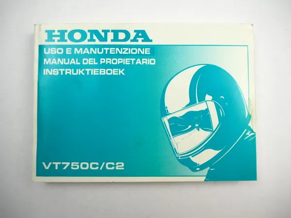 Honda VT750 C C2 Shadow Uso e Manutenzione Manual del Propietario Instruktieboek