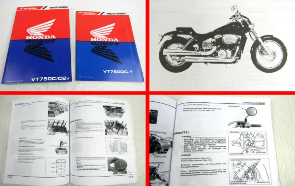 Honda VT750C C2 DC Shadow RC44 Werkstatthandbuch 1997-2000 Reparaturanleitung