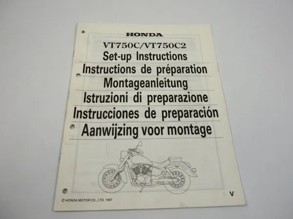 Honda VT750C + C2 Montageanleitung Set up instructions