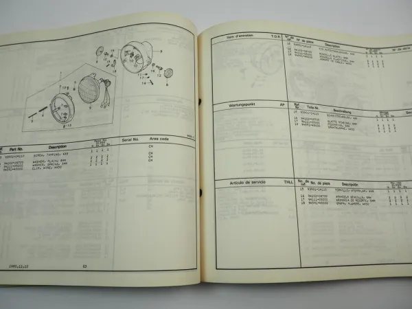 Honda XL 250S Sz Sa Sb Ersatzteilkatalog Parts List Ersatzteilliste 1981