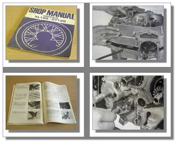 Honda XL125 CT125 Motorrad 1975 Shop Manual Reparaturanleitung Werkstatthandbuch