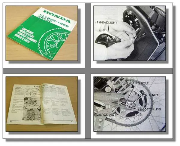 Honda XL125S JD02 XL185S MD02 XR125 Werkstatthandbuch 1981 Ergänzung
