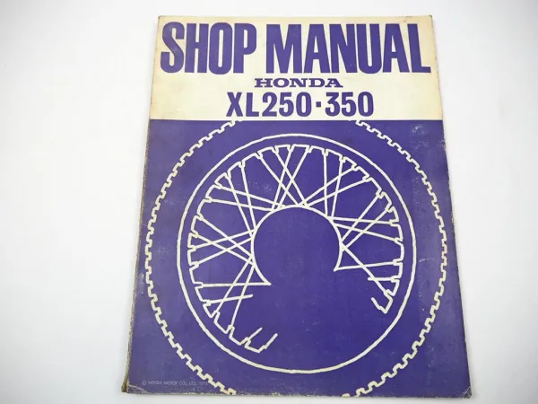 Honda XL250 and K1 K2 XL350 and K1 Repair Shop Manual Reparaturanleitung 1973
