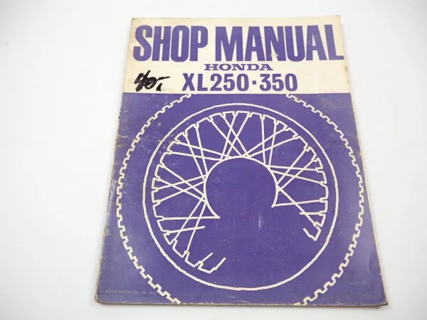 Honda XL250 K1 K2 K3 XL350 K1 K2 Repair Shop Manual Reparaturanleitung 1975