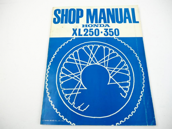 Honda XL250 K4 XL350 K3 Repair Shop Manual Reparaturanleitung 1978