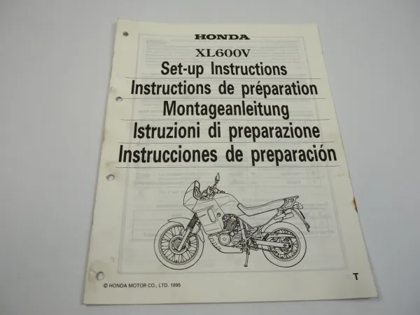 Honda XL600V Montageanleitung Set up instructions Instructions de preparation
