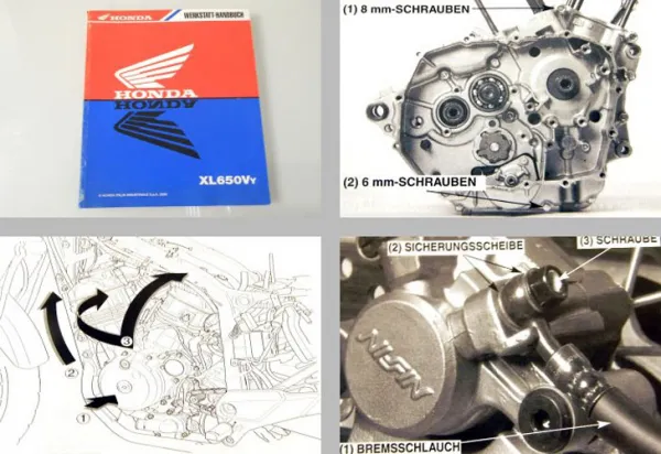 Honda XL650V Transalp RD10 Werkstatthandbuch 2000 Reparaturanleitung