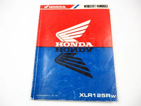 Honda XLR125R XLR125RW JD16 Werkstatthandbuch 1997 Reparaturanleitung