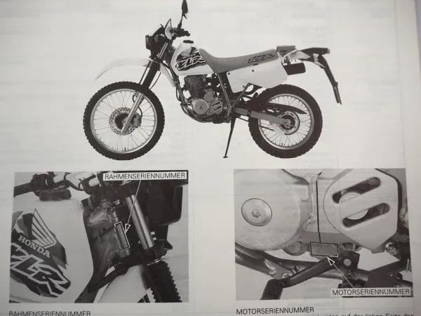 Honda XLR125R XLR125RW JD16 Werkstatthandbuch 1997 Reparaturanleitung