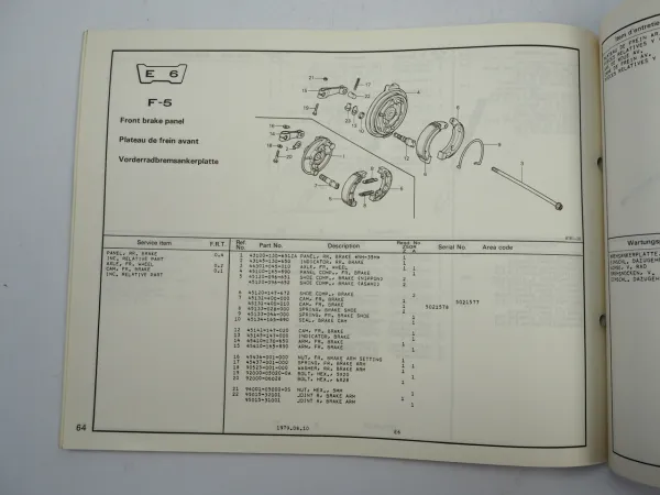 Honda Z50 RZ RA Monkey Motorrad Spare Parts list Ersatzteilliste 1979