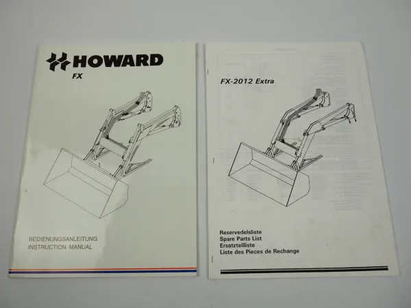 Howard FX 2012 Extra Frontlader Anbau Bedienungsanleitung Ersatzteilliste