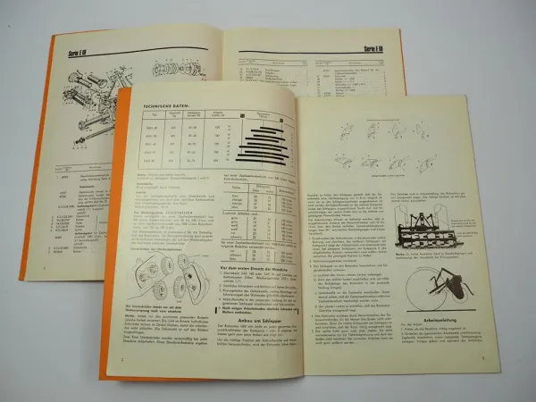 Howard Rotavator Serie EIII Bodenfräse Betriebsanleitung Ersatzteilliste 1968