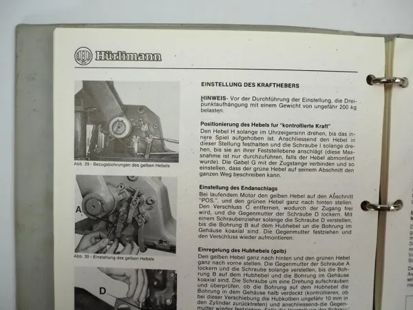Hürlimann H-356 H-466 Traktor Werkstatthandbuch Reparaturanleitung 1986
