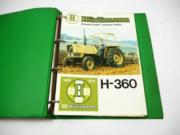 Hürlimann H-360 Schlepper ohne Kabine Ersatzteilliste Parti di ricambio ca. 1979