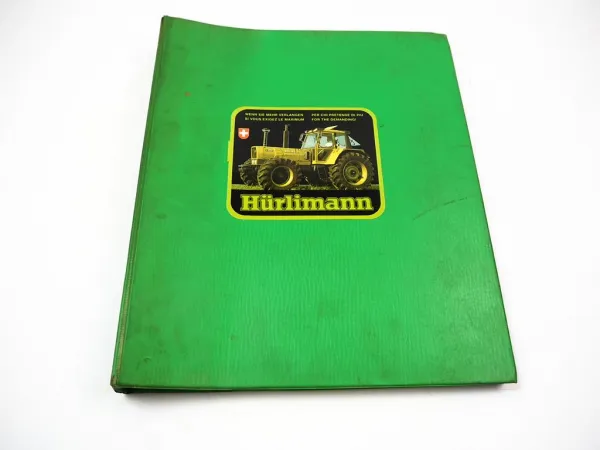 Hürlimann H-470 Schlepper Ersatzteilliste Parti di ricambio ca. 1979