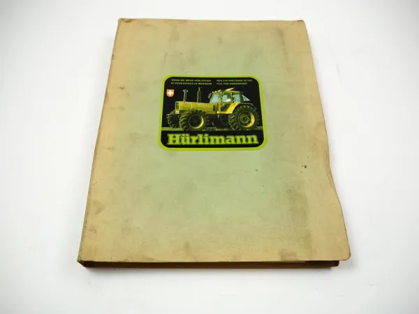 Hürlimann H-480 Schlepper Ersatzteilliste Parti di ricambio ca. 1979