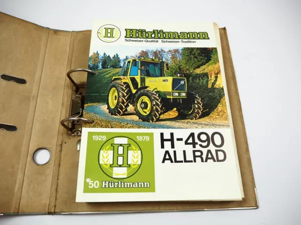 Hürlimann H-490 Schlepper Ersatzteilliste Parti di ricambio ca. 1979