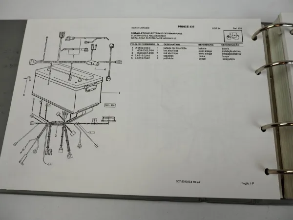 Hürlimann Prince 325 335 435 445 Ersatzteilliste Ersatzteilkatalog 1996
