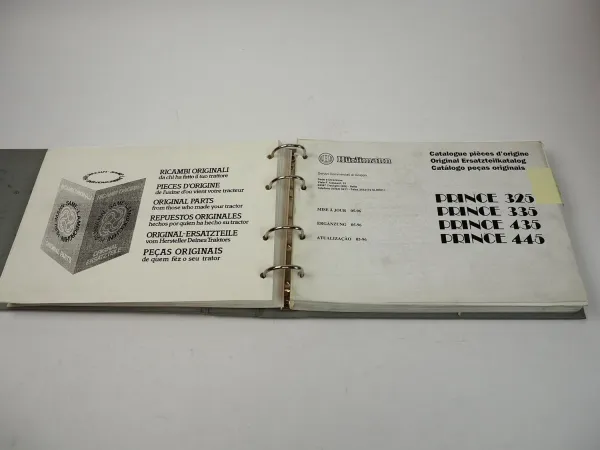 Hürlimann Prince 325 335 435 445 Ersatzteilliste Ersatzteilkatalog 1996