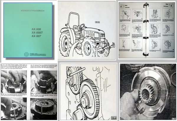 Hürlimann XA 606, 656T, 607 Traktor Werkstatthandbuch