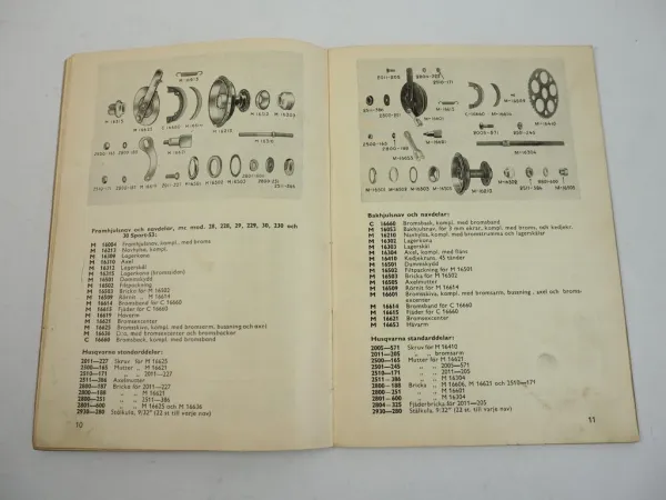Husqvarna 27 227 28 228 29 229 30 230 Motorcyklar Delar Ersatzteilliste 1953